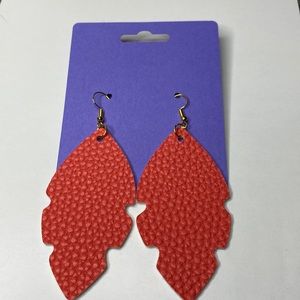 Handmade Faux Leather Earrings